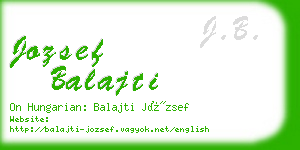 jozsef balajti business card